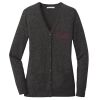 Ladies Marled Cardigan Sweater Thumbnail